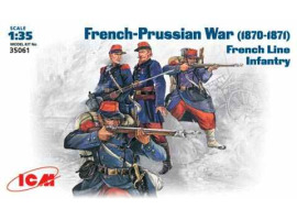 обзорное фото Французская линейная пехота, (1870-1871) Фигуры 1/35