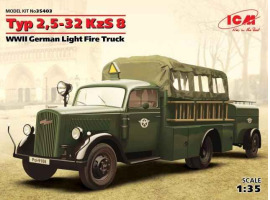 обзорное фото Typ 2,5-32 KzS 8, Герм. легкий пожарный автомобиль ІІ МВ Cars 1/35