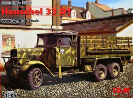 обзорное фото Henschel 33D1, Германский армейский грузовой автомобиль II МВ Автомобили 1/35