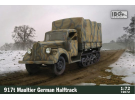 Сборная модель 1/72 917-тонный немецкий полугусеничный вездеход Maultier IBG Models 72072