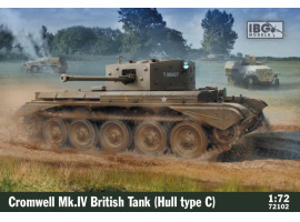 обзорное фото Збірна модель британського танка Cromwell Mk.IV (корпус типу C) Бронетехніка 1/72