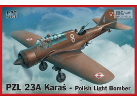 Сборная модель польского легкого бомбардировщика PZL.23A Karaś