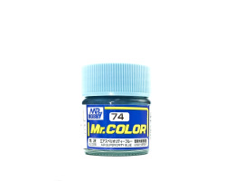 обзорное фото Air Superiority Blue gloss, Mr. Color solvent-based paint 10 ml / Світло-блакитний глянсовий Нітрофарби