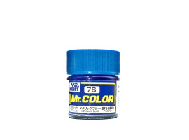 обзорное фото  Metallic Blue metallic, Mr. Color solvent-based paint 10 ml / Металлический синий металлик Нитрокраски
