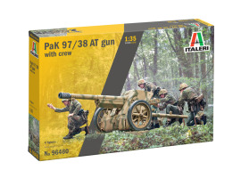 Сборная модель 1/35 Противотанковая пушка PaK 97/38 с расчетом (4 фигурки) Italeri 96460
