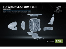 обзорное фото Набір деталювання Hawker Sea Fury FB.11 для DBMK ScaleX SCX-32001 Набори деталювання