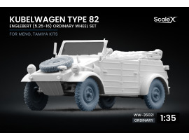 Набір коліс для Kubelwagen type 82 Englebert (5.25-16) від Meng, Tamiya ScaleX WW-35021