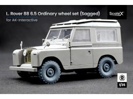 обзорное фото Набір коліс (з деформацією) для Land Rover 88 6.5 від AK-Interactive ScaleX WM 35020S Колеса