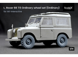 обзорное фото Набір коліс для Land Rover 88 7.5 від AK-Interactive ScaleX WM 35021 Колеса