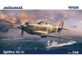 обзорное фото Збірна модель 1/48 Літак Spitfire Mk.Vc Weekend Edition Eduard 84192 Літаки 1/48