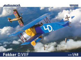 Scale model 1/48 Biplane Fokker D.VIIF Weekend Edition Eduard 8483