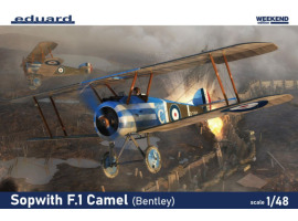 обзорное фото Сборная модель 1/48 Биплан Sopwith F.1 Camel (Bentley) Weekend Edition Эдуард 8485 Самолеты 1/48