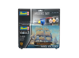 обзорное фото Стартовий набір 1/450 Парусний корабель HMS Victory Revell 65819 Вітриль