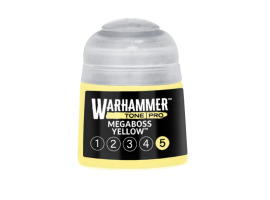 обзорное фото Акрилова фарба Warhammer Tone Pro: Megaboss Yellow 5 Акрилові на водній основі