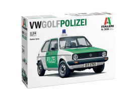 Збірна модель 1/24 Автомобіль Volkswagen Golf (поліція) Italeri 3666