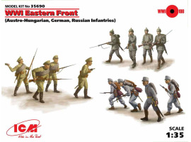 обзорное фото 1 MV East front (Austro-Hungarian, German, Russian infantry) (12 figures) Figures 1/35