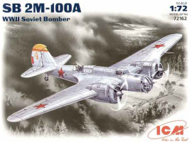 обзорное фото СБ 2М-100А, советский бомбардировщик II Мир. войны Самолеты 1/72
