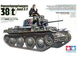 обзорное фото Збірна модель 1/35 Німецький танк Pz.Kpfw.38(t) Ausf. E/F Tamiya 35369 Бронетехніка 1/35