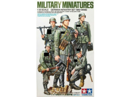 Збірна модель 1/35 Фігури Німецький піхотний загін (середина Другої світової війни) Tamiya 35371
