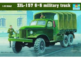 обзорное фото Сборная модель 1/35 Военный грузовик ЗИЛ-157 6Х6 Трумпетер 01001 Автомобили 1/35