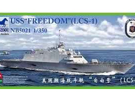 обзорное фото Сборная модель военного корабля США LCS-1 USS «Свобода» Флот 1/350