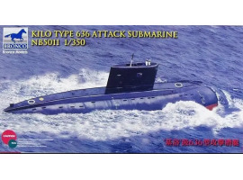 обзорное фото Сборная модель 1/350 Ударная подводная лодка типа 636 «Кило» Бронко NB5011 Подводный флот