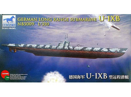 обзорное фото Buildable model of a German long-range submarine type U-IXB Submarine fleet