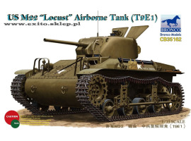 обзорное фото Збірна модель 1/35 Танк US M22 Locust Airborne Tank (T9E1) Bronco 35162 Бронетехніка 1/35