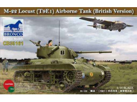 обзорное фото Збірна модель танка M22 ‘Locust’ (T9E1) Airborne Tank (British Version) Бронетехніка 1/35