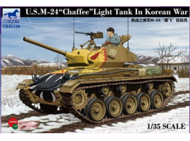 Сборная модель американского танка  "US Light Tank ‘Chaffee’ In Korean War"