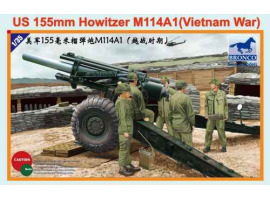 обзорное фото Збірна модель американської 155-мм гаубиці M114A1 (Війна у В'єтнамі) Артилерія 1/35