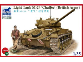 обзорное фото Scale model 1/35 M24 Chaffee Light Tank (British Army) Bronco 35068 Armored vehicles 1/35