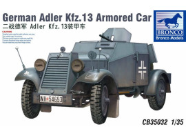 Сборная модель 1/35 немецкий бронеавтомобиль Adler Kfz. 13 Бронко 35032