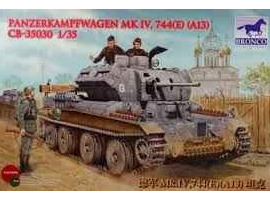 обзорное фото Німецький середній танк PanzerKampfwagen Mk IV, 744(e) (A13) Бронетехніка 1/35