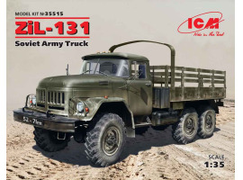 обзорное фото Сборная модель 1/35 Советский армейский грузовой автомобиль ЗиЛ-131 ICM 35515 Автомобили 1/35