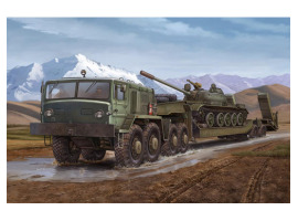 Scale model 1/35 MAZ-537G with semi-trailer MAZ/ChMZAP 5247G Trumpeter 00211