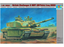 обзорное фото Сборная модель 1/35 Британский танк Челленджер 2 (OP. Telic) Ирак 2003 г. Трумпетер 00323 Бронетехника 1/35