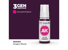обзорное фото Акриловая краска DRAGON BLOOD – COLOR PUNCH / ДРАКОНЬЯ КРОВЬ АК-интерактив AK11272 Standart Color