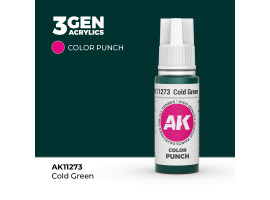 обзорное фото Акриловая краска COLD GREEN – COLOR PUNCH / ХОЛОДНО ЗЕЛЕННЫЙ АК-интерактив AK11273 Standart Color