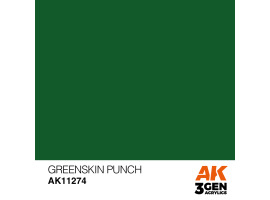 обзорное фото Акрилова фарба GREENSKIN PUNCH – COLOR PUNCH / ЗЕЛЕНОШКІРСЬКИЙ УДАР AK-interactive AK11274 Standart Color