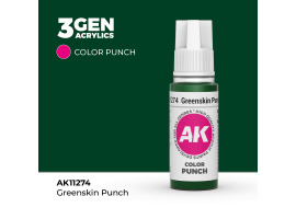 обзорное фото Акриловая краска GREENSKIN PUNCH – COLOR PUNCH / УДАР ЗЕЛЕНОКОЖЕГО АК-интерактив AK11274 Standart Color
