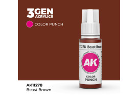 обзорное фото Акрилова фарба BEAST BROWN - COLOR PUNCH / ЗВІРЯНИЙ КОРИЧНЕВИЙ AK-interactive AK11278 Standart Color