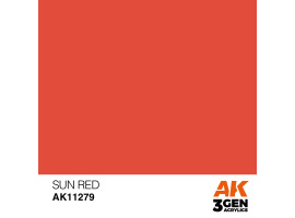 обзорное фото Acrylic paint SUN RED – COLOR PUNCH AK-interactive AK11279 General Color