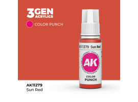 обзорное фото Acrylic paint SUN RED – COLOR PUNCH AK-interactive AK11279 General Color