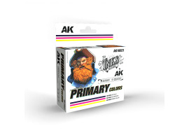 SET OF PAINTS "PRIMARY COLORS – INK SET" AK-interactive AK16021