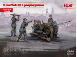 Збірна модель 1/35 Німецька зенітна гармата Flak 38 з розрахунком ICM 35718