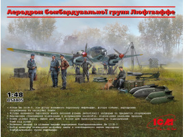 Збірна модель 1/48 Набір Аеродром бомбардувальної групи Люфтваффе ICMDS 4805