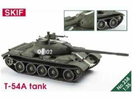 обзорное фото Збірна модель 1/35 Танк Т-54A SKIF MK238 Бронетехніка 1/35