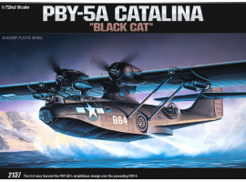 Збірна модель 1/72 Американський патрульний бомбардувальник PBY-5A Catalina [Black Cat] Academy 12487