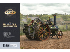 обзорное фото 3D-друкована масштабна модель 1/35 1901 Burrell Compound Traction Engine ScaleX SX-35001 Трактори
